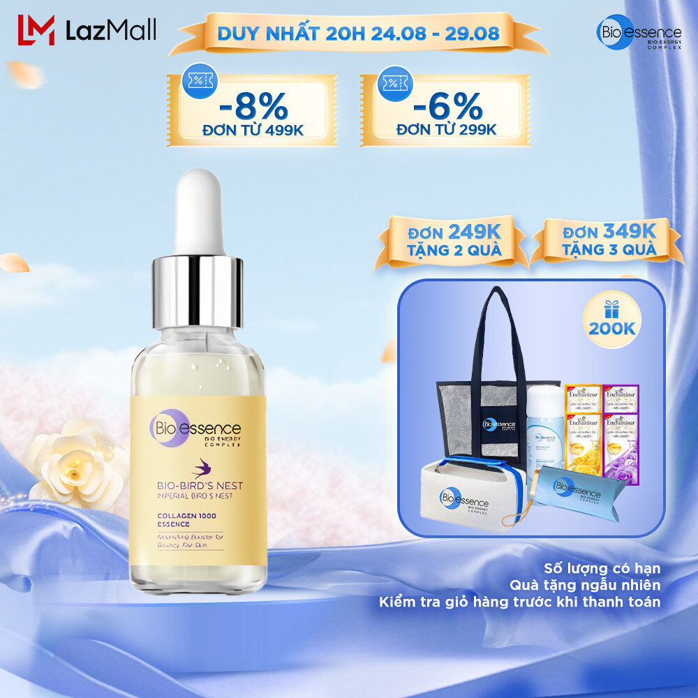 Tinh chất dưỡng da tươi sáng và căng mọng Bio-essence Bio-Bird's Nest Collagen Essence 30g