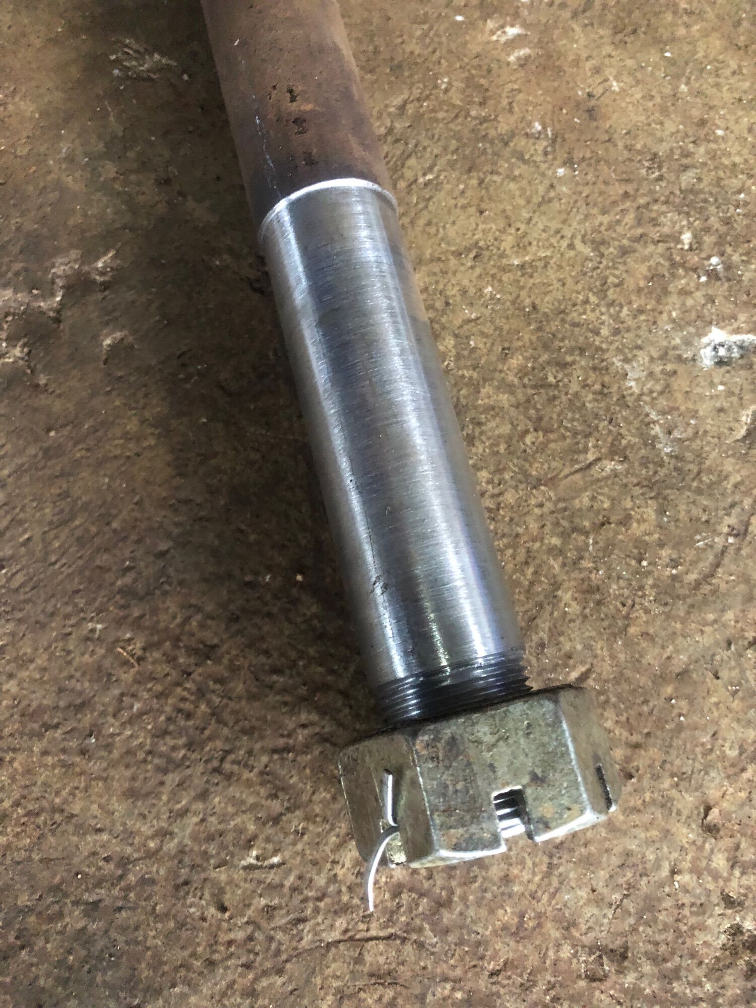 Trục xe cải tiến (không gồm bánh xe) dài 1m2, phi 25mm.