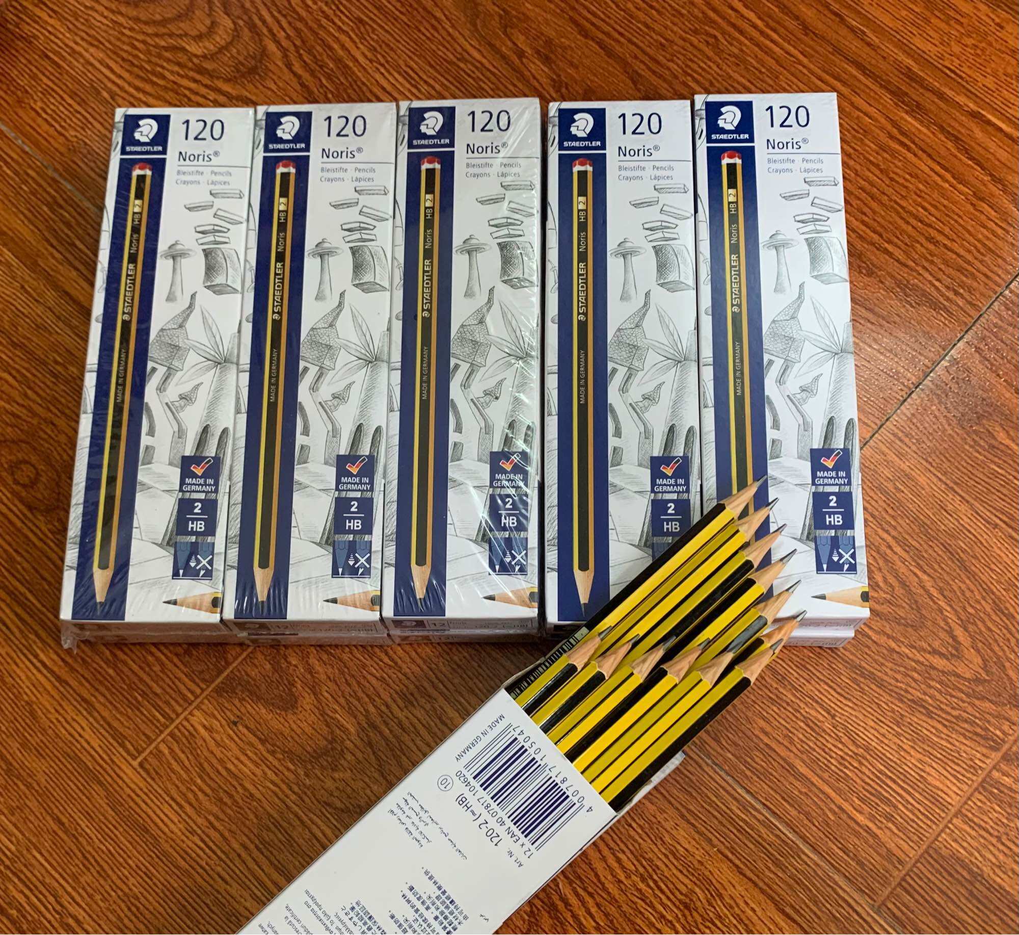 Hộp 12cây chì Đức Staedtler 2B HB xịn, bút chì gỗ chì đức xịn 2B HB