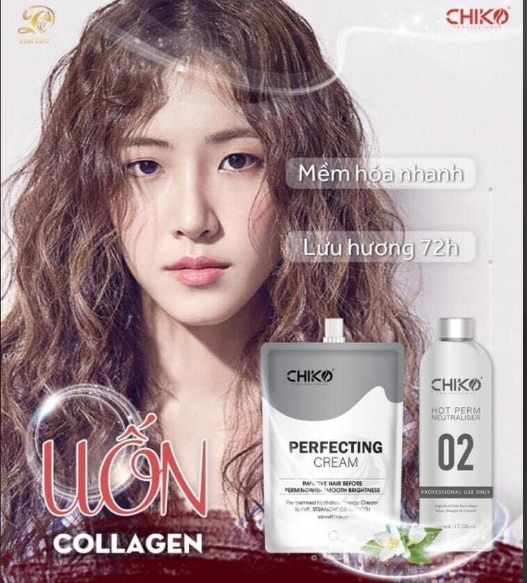 ✅ thuốc uốn/ép duỗi thông minh collagen chiko 500ml.