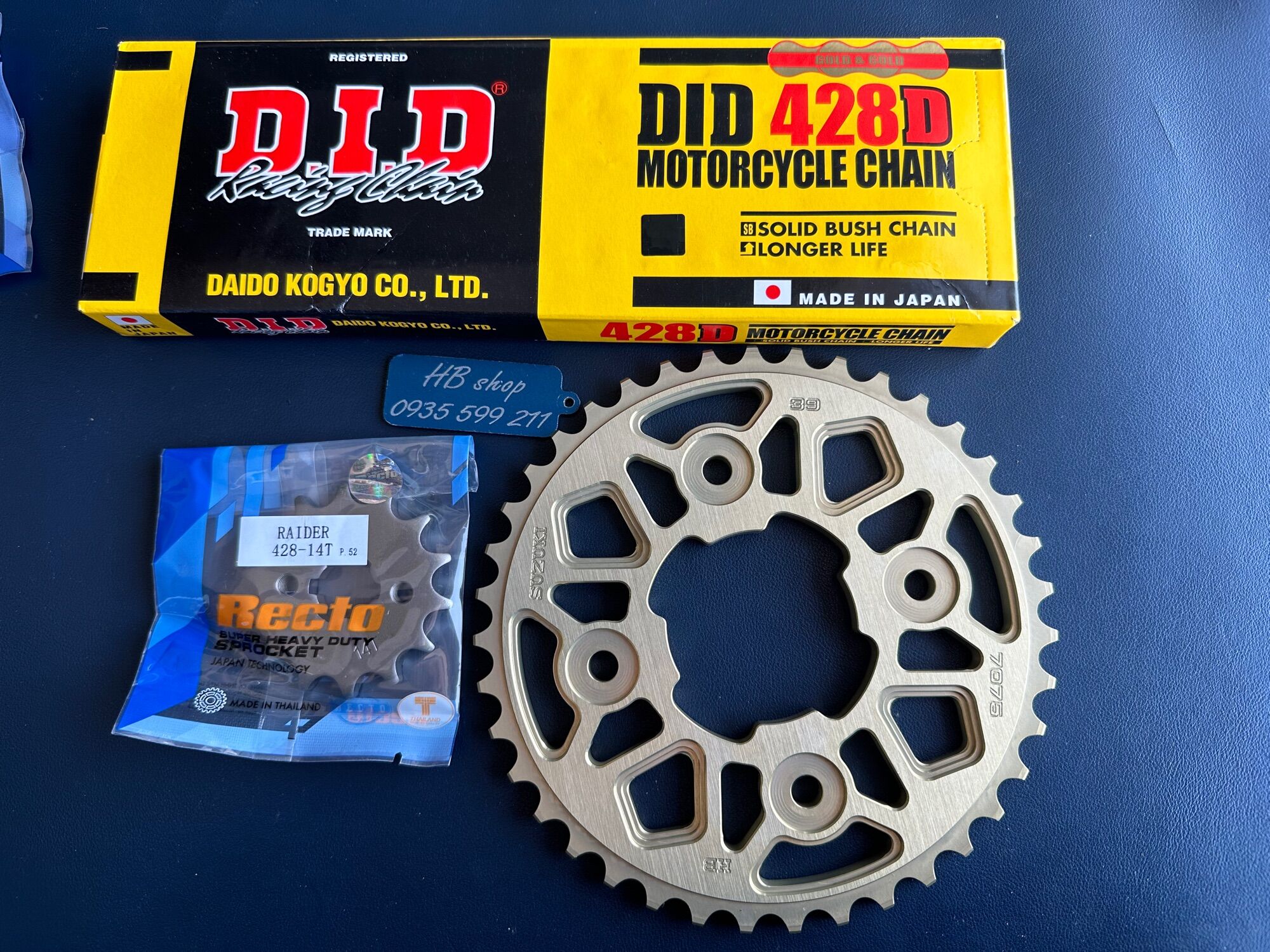 Nsd 7075 sên did 428d japan raider fi satria 14-39-130l