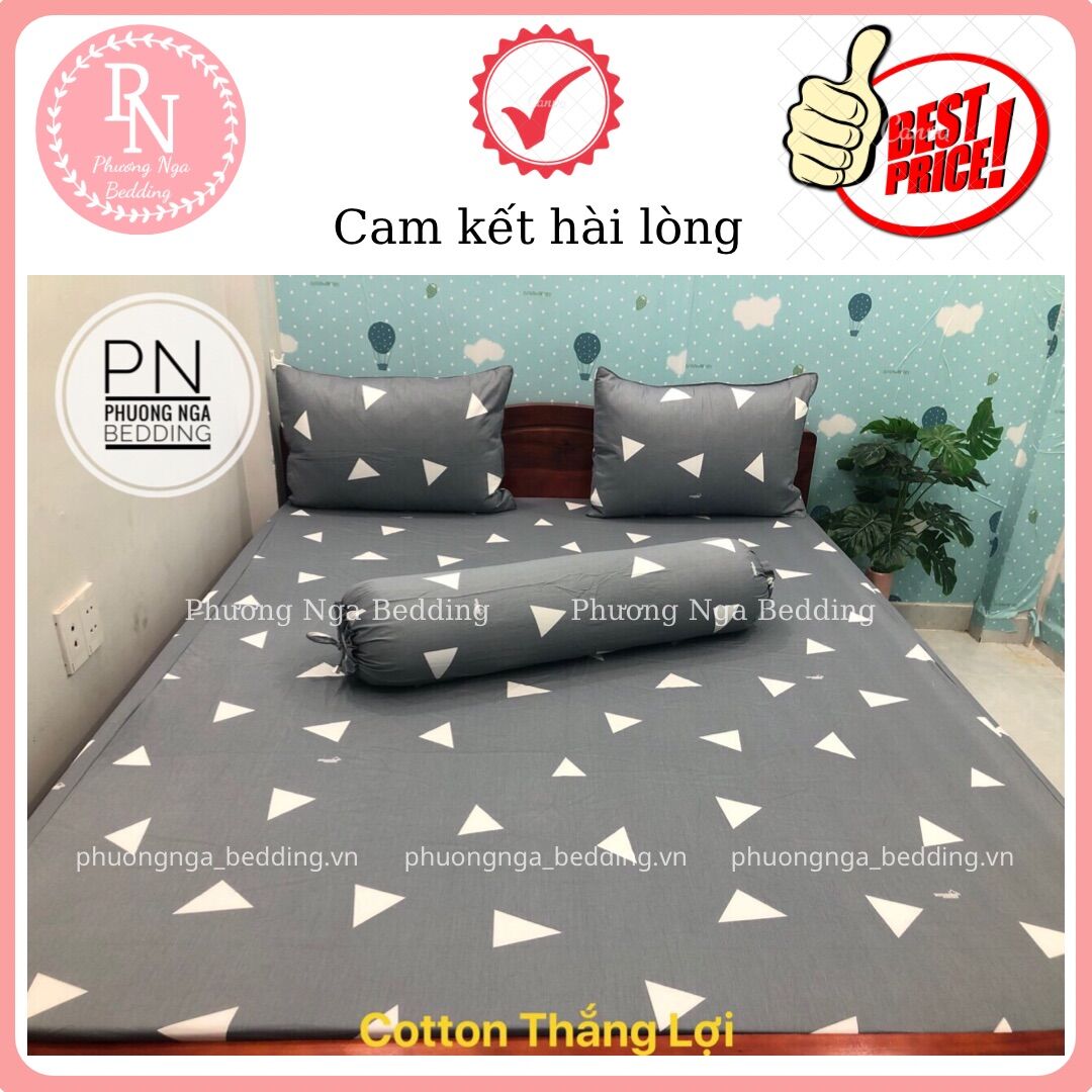 [HCM] [Link3] Ga lẻ 1m6 cotton Thắng Lợi chuẩn logo(không áo gối dùng cho nệm cao từ 3-15cm)
