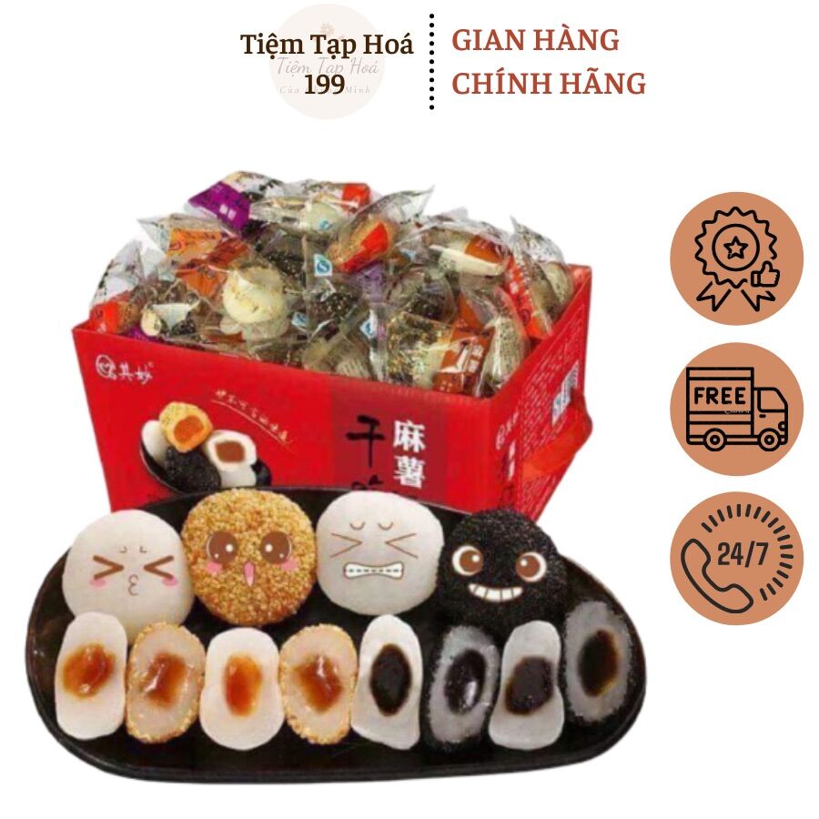 Bánh mochi đài loan thùng 2kg mix 4 vị - tiemtaphoa199