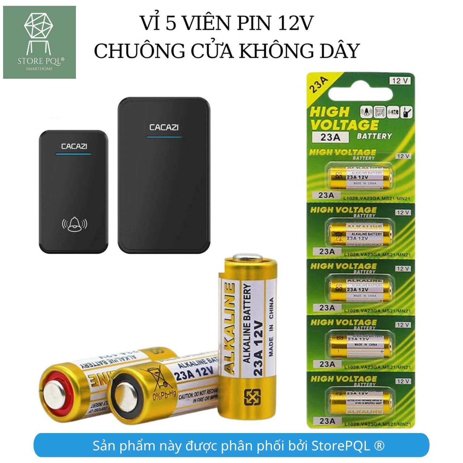 Pin 12V 23A Alkaline dùng cho remote điều khiển từ xa 27A