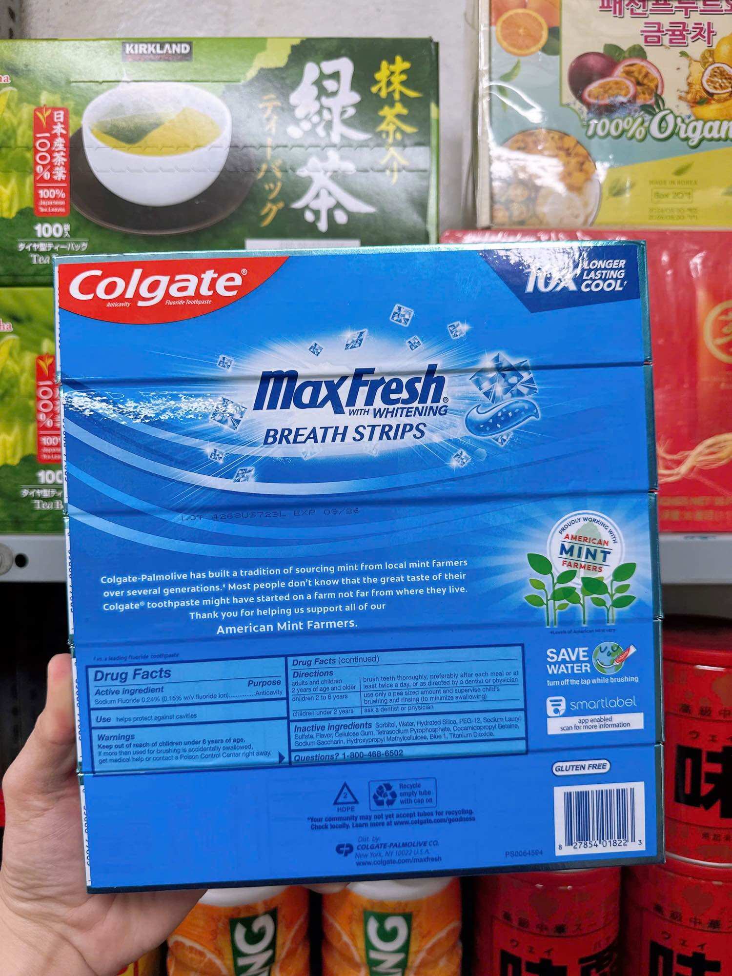 5 tuýp kem đánh răng Colgate MaxFresh Breath Strips Cool Mint 206g Mỹ.