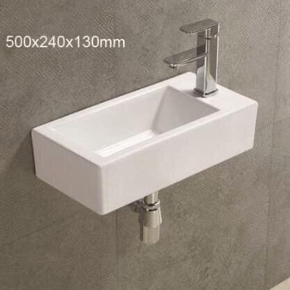 Chậu Lavabo mini bồn rửa mặt treo tường siêu nhỏ rộng 24cm bồn lavabo rửa tay wc treo tường hoặc đặt