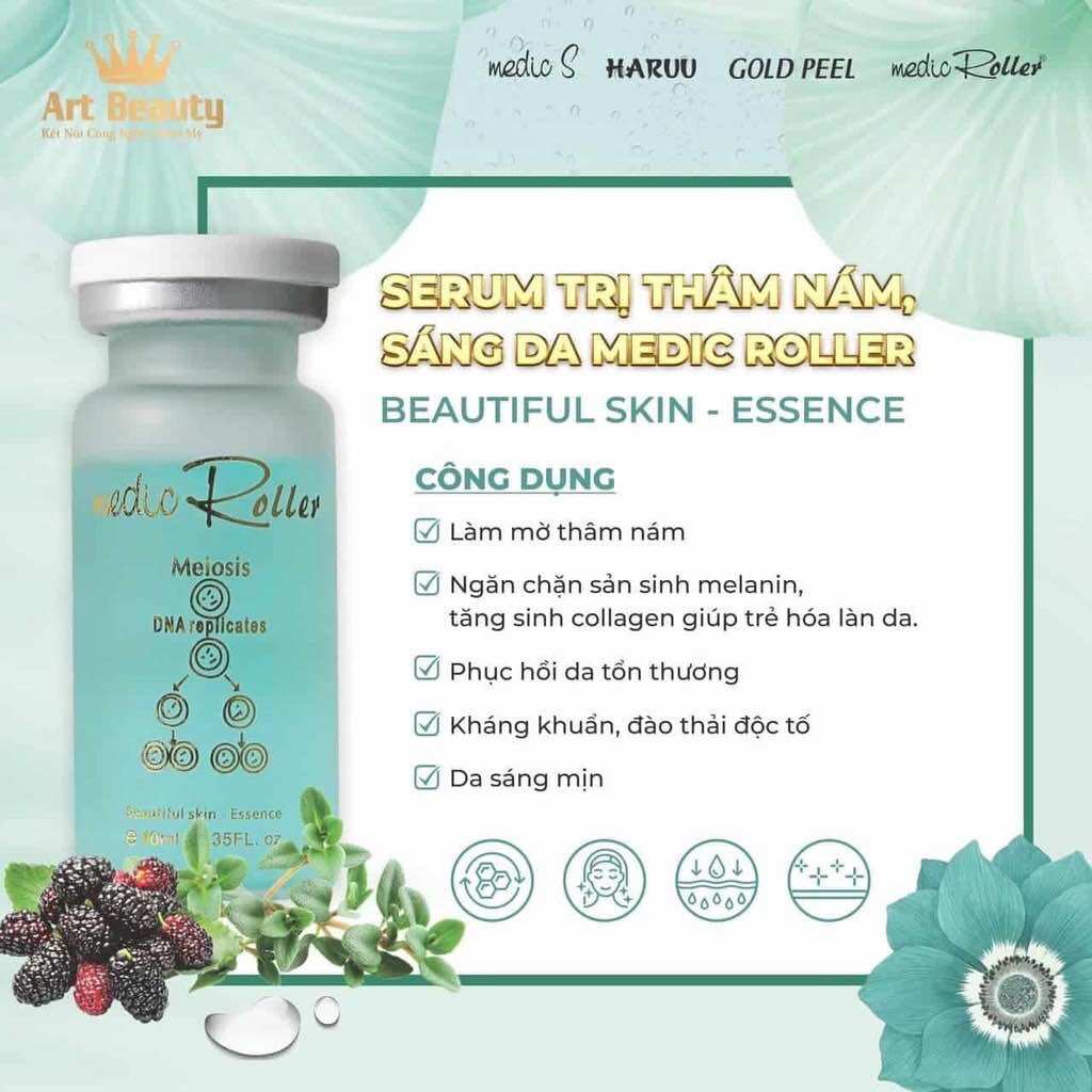 Serum thâm nám, thâm mụn Medic Roller 10ml Thụy Sỹ