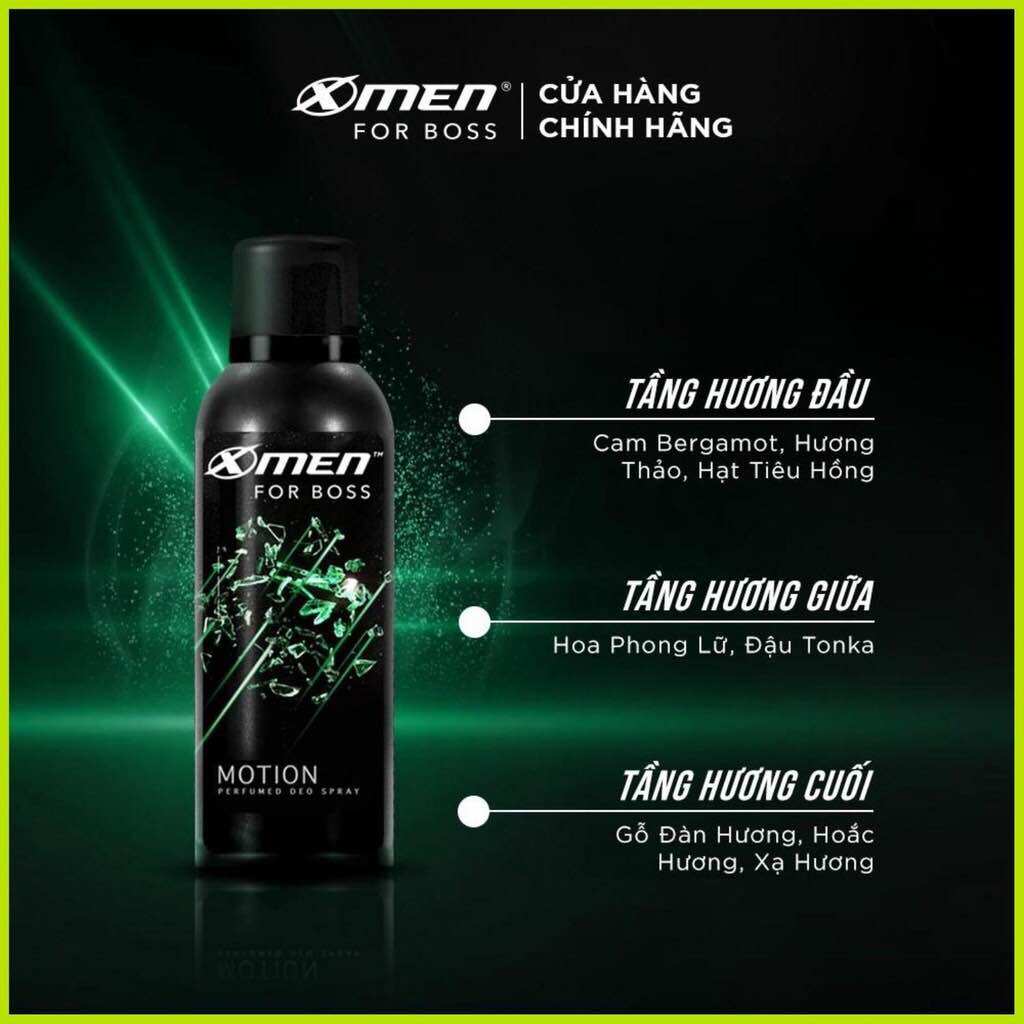 XỊT NƯỚC HOA XMEN FORBOSS 210ml( hàng tặng dung lượng)