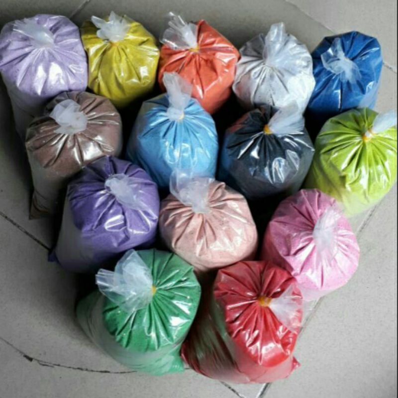 Cát màu tô tranh cát _cát trang trí tiểu cảnh 500g