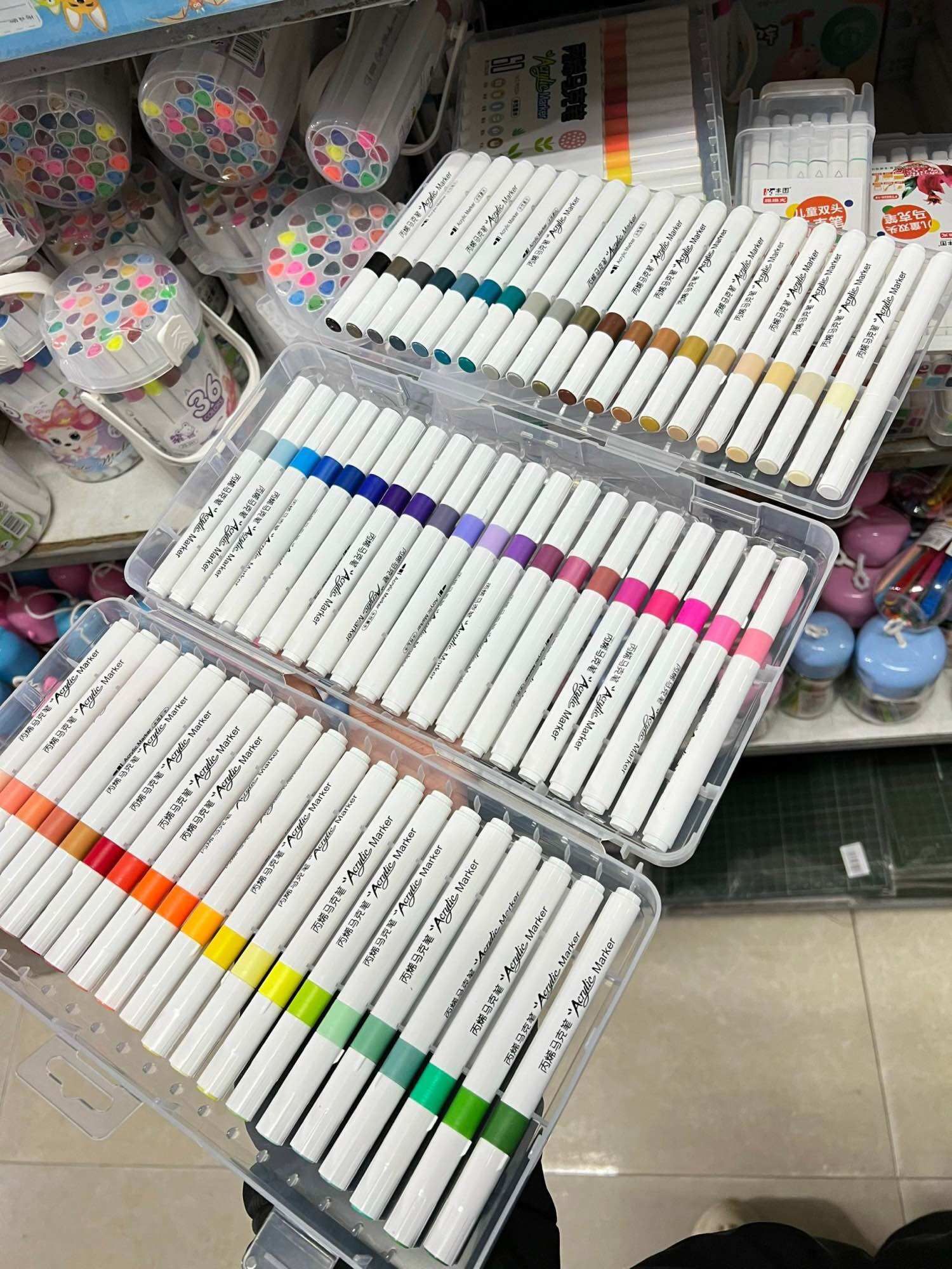 HỘP MÀU VẼ ACRYLIC MAKER 9053