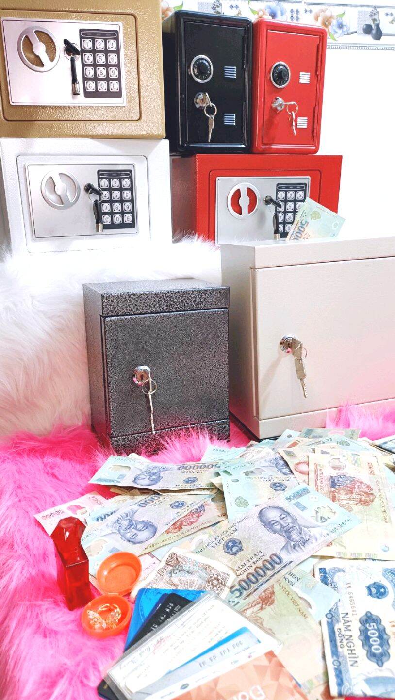 két sắt mini tiết kiệm tiền 15x20