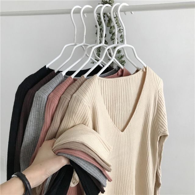 Áo Len Lông Cừu Cổ Tim Mềm Mại