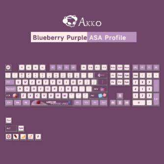 Keycap Akko ASA Pudding Blue Grape Profile dùng trên nhiều layout bàn phím cơ - Polabe Store