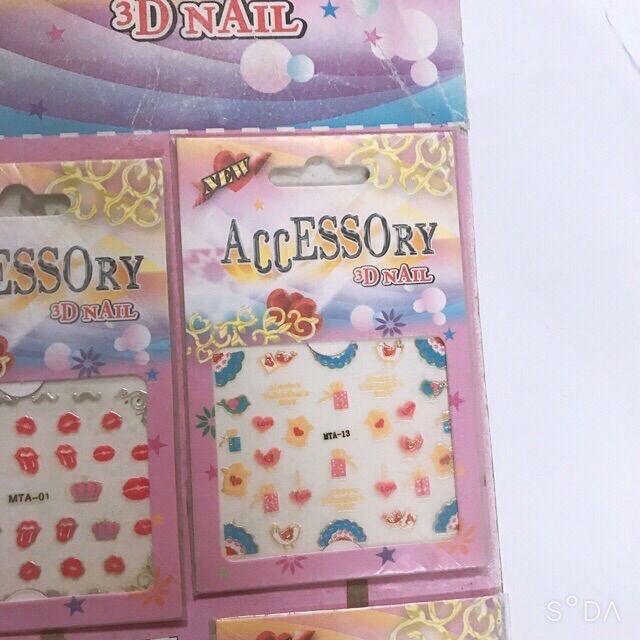 Sỉ vỉ 12 bộ sticker dan móng tay