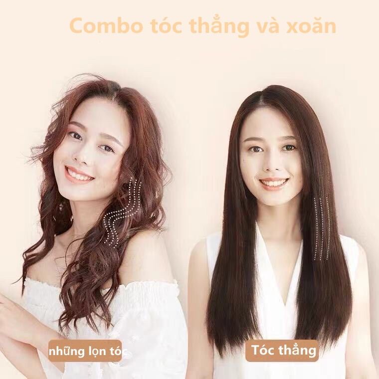 Máy là (duỗi) tóc siêu mỏng Pritech có 6 mức chỉnh nhiệt, bảo hành 3 tháng