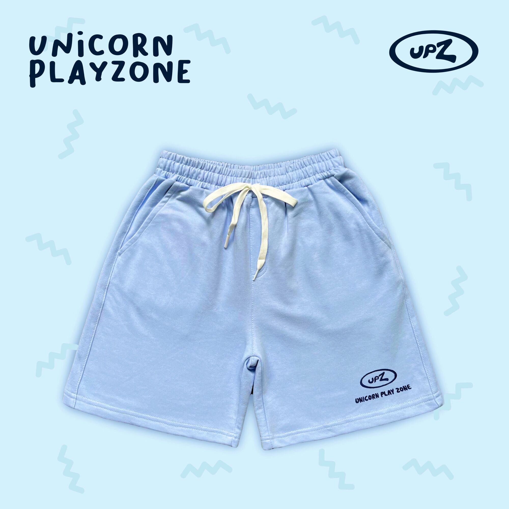 UPZ Quần Shorts Thun Thêu Logo (4 Màu)