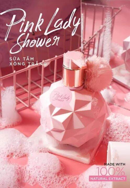 [HCM]sữa tắm xông trăng pink lady 300ml