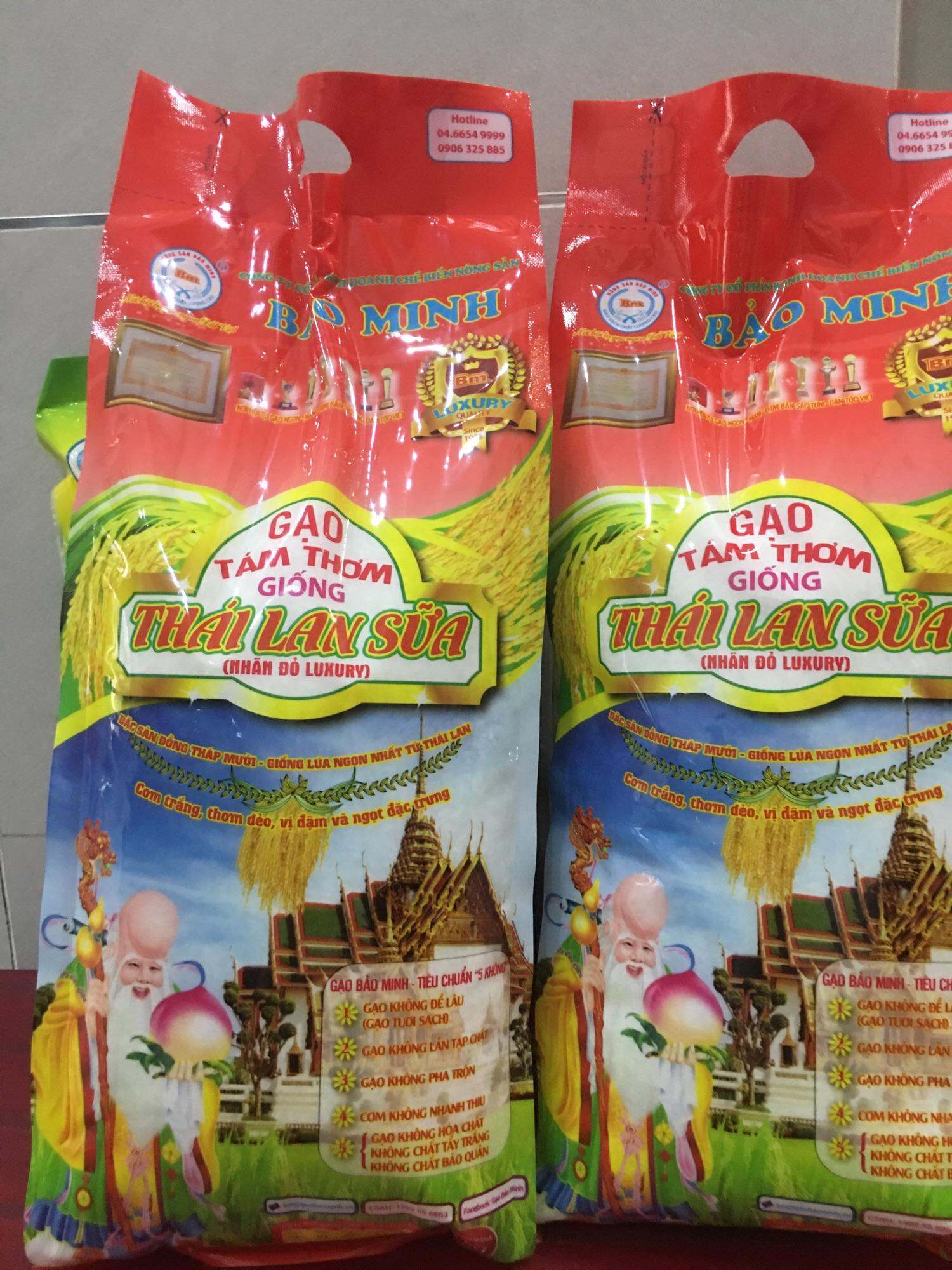 Gạo Thái lan sữa Bảo Minh 3kg - Nhãn đỏ Luxury