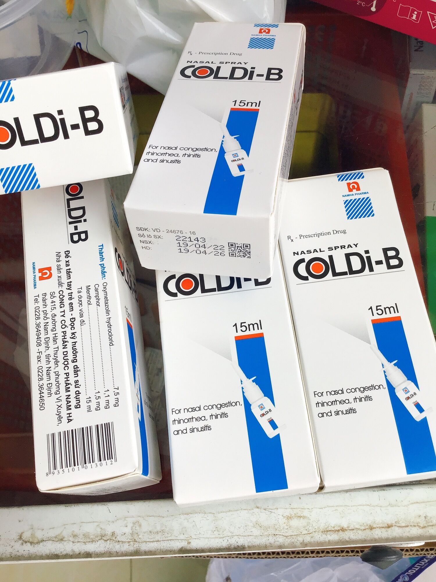 Xịt mũi COLDI-B 15ml - Ngạt mũi, sổ mũi hiệu quả