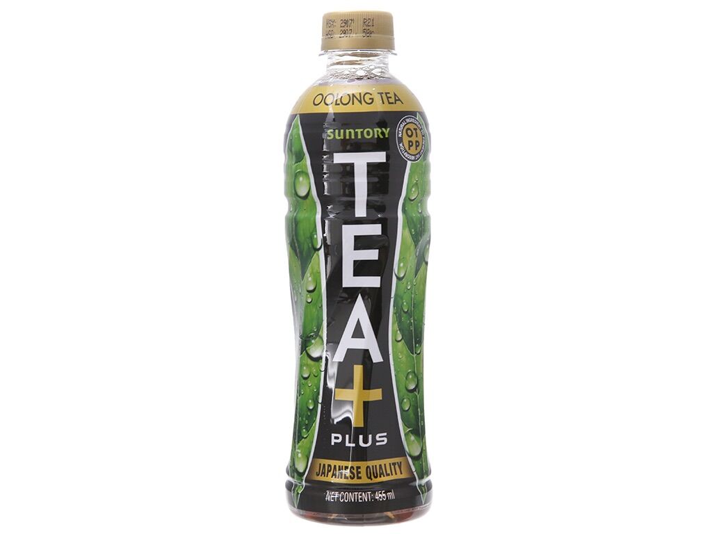 Lốc 6 chai Trà Ô Long Tea Plus có đường 455ml