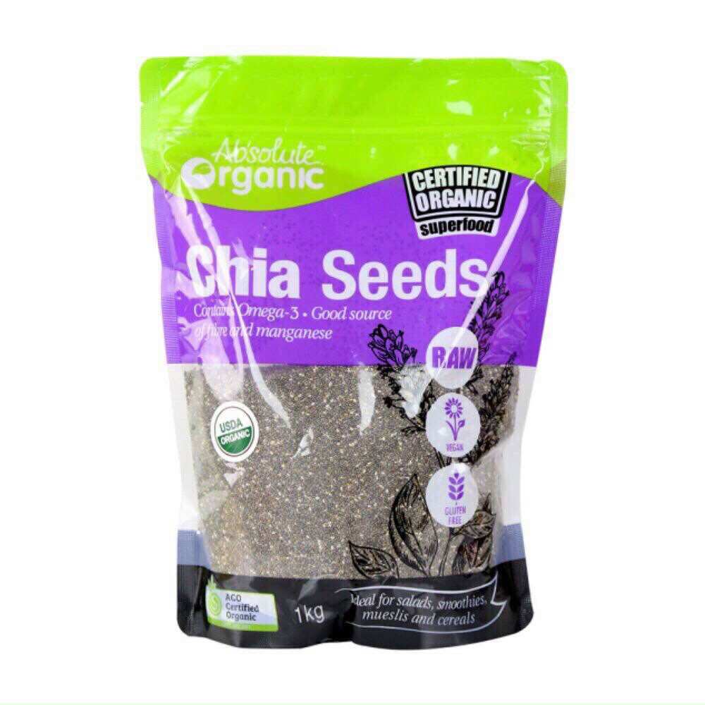 Túi 1kg hạt chia Úc tím nhập khẩu Chia Seeds