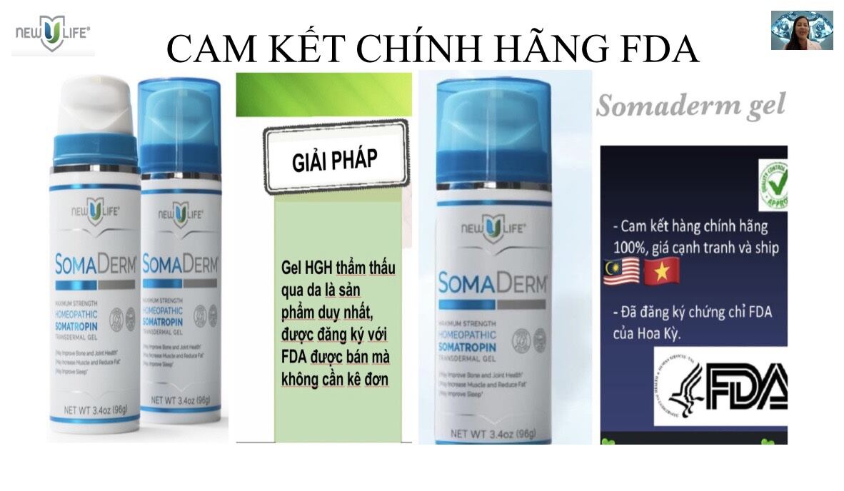 SOMADERM gel Mỹ