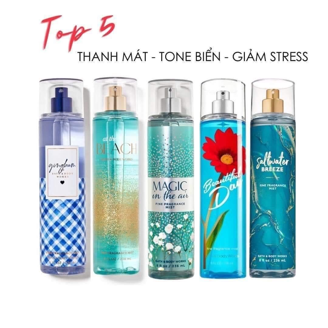 Xịt thơm toàn thân body mist Bath And Body Works Nội Địa Trung 236ml