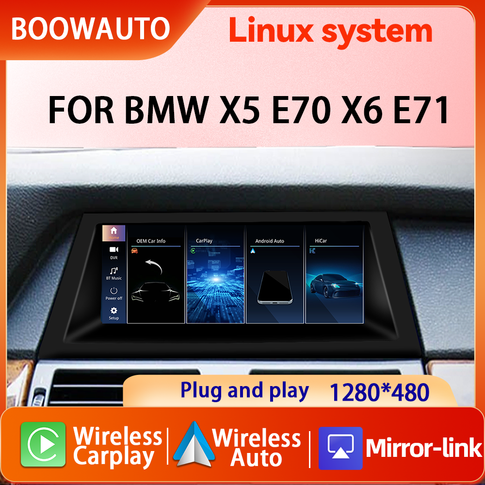 8.8‘’ For BMW X5 E70 X6 E71 CCC CIC Wireless Carplay Multimedia Player Touch Screen BT Display Monitor Car Play Android Auto Giá 6,800,918 Đồng*Miễn phí vận chuyển