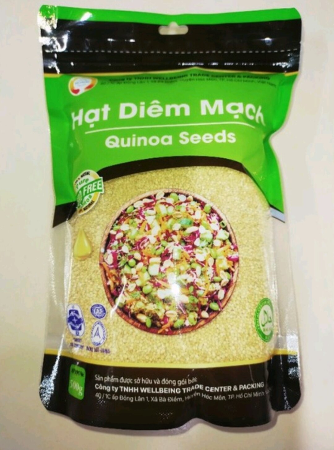 Hạt diêm mạch quinoa trắng 500g