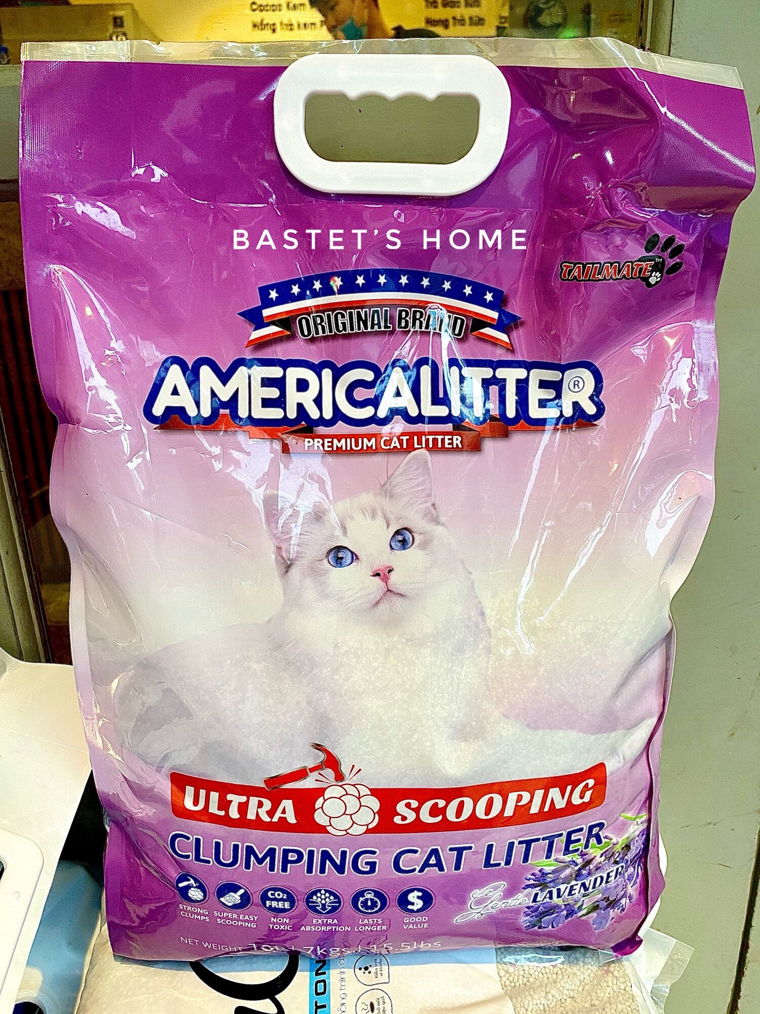Cát vệ sinh mèo America Litter 10L siêu khử mùi, lưu hương lâu hơn