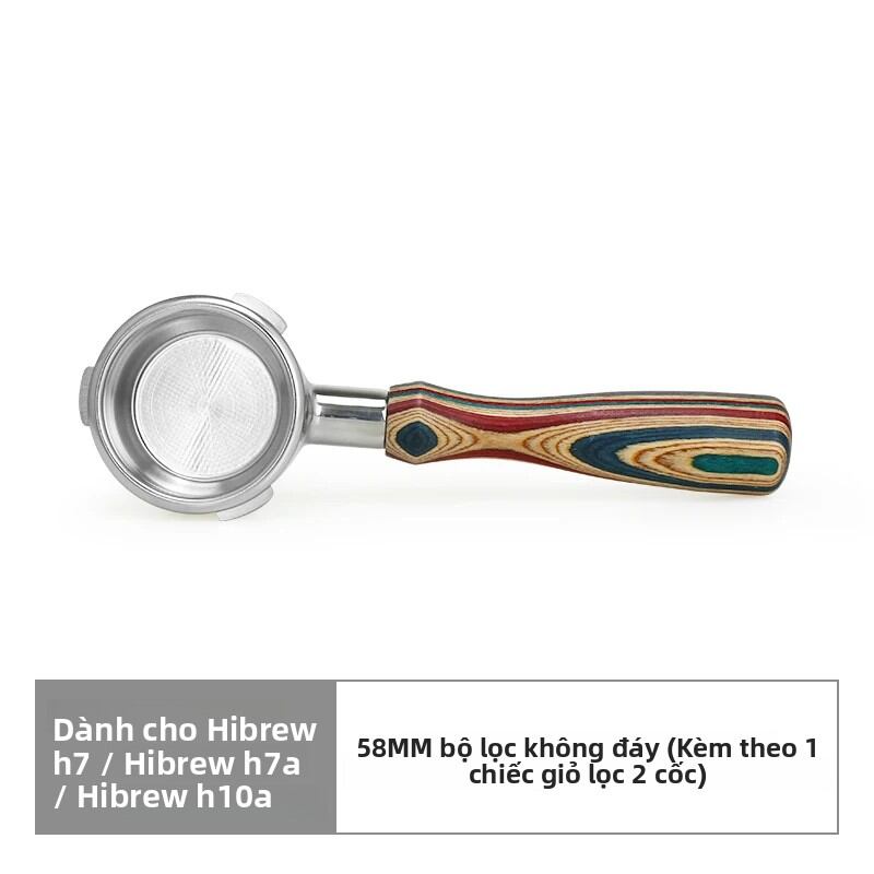 Hibrew H10A Espresso Bottomless Portafilter 58mm Giỏ Thay Thế Bằng Thép Không Gỉ Cho Hibrew H7 & H7A