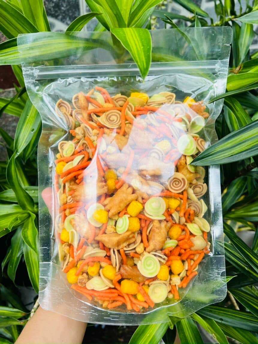 Snack que tuổi thơ 500g (bimbim tăm đậu, tai heo nhí, nui sấy bơ...)