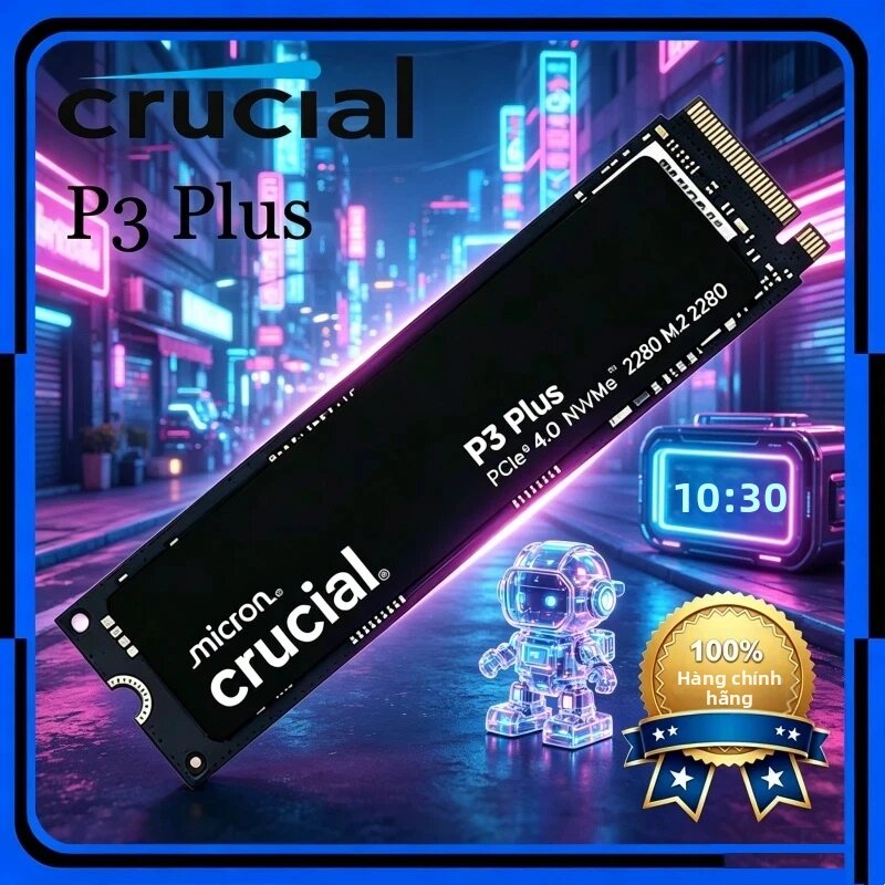 crucial | Ổ Cứng SSD Nội Bộ Crucial NVME 2280 P310 1TB 2TB PCIe Gen4 M.2 Gói OEM - Ổ Cứng Thể Rắn NVMe P3 Plus Mạnh Mẽ Dành Cho Máy Tính Để Bàn Giá 6,379,500 Đồng*Miễn phí vận chuyển