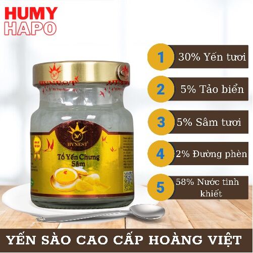 Tổ yến chưng sâm HUMYHAPOyến sào Hoàng Việt Nha Trang Khánh Hoà YS02 dành thumbnail