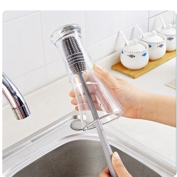 Cây cọ rửa cốc, chai lọ đa năng silicon