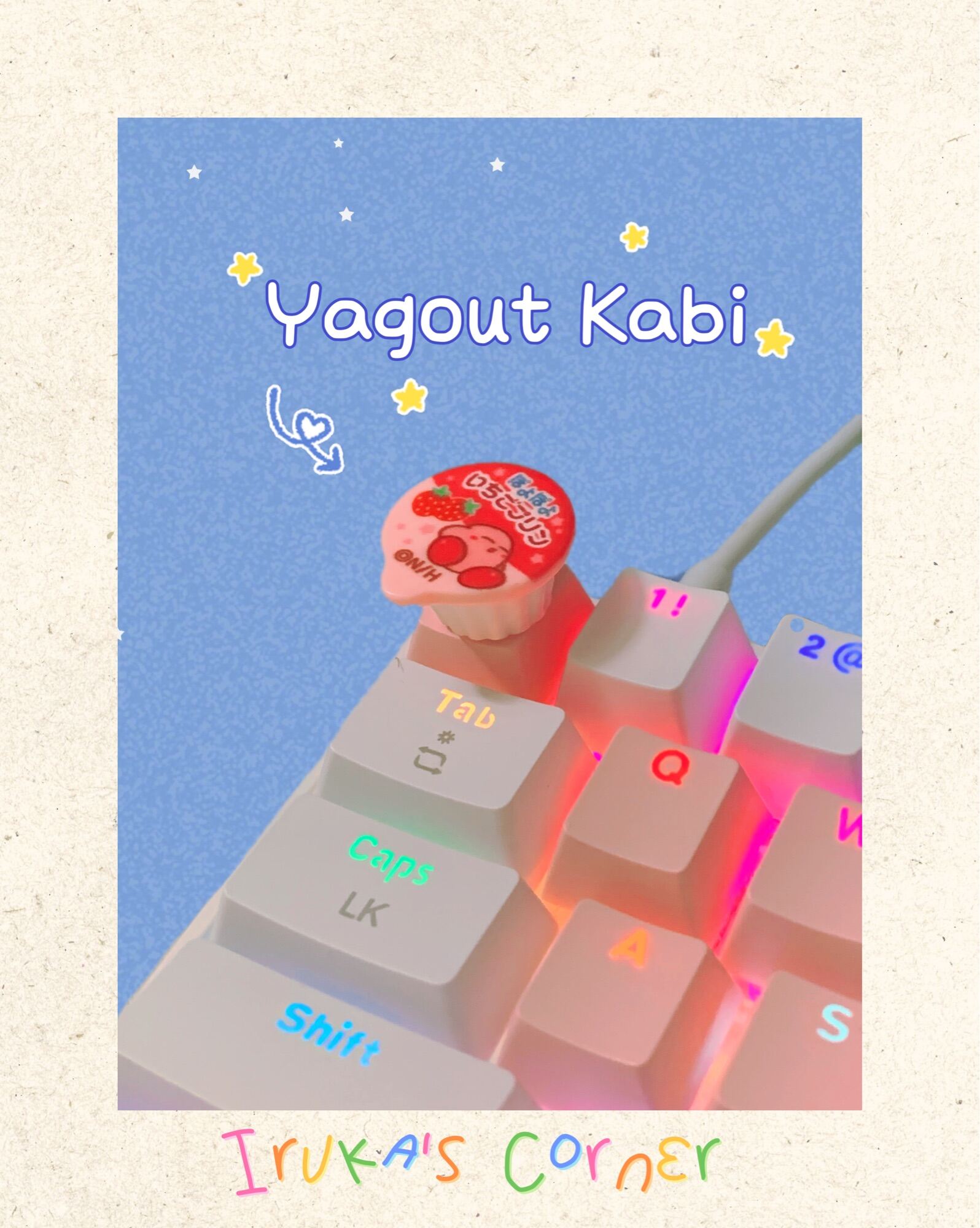 [LIMIT]✨Keycap nhân vật hoạt hình Ngôi sao Kabi Nút bàn phím cơ ABS doubleshot✨🌷✨