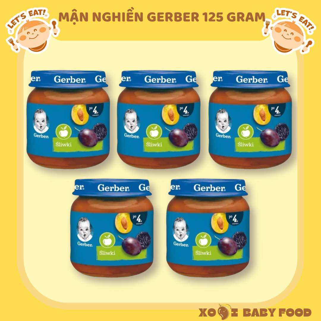 Mận nghiền Gerber Nga cho bé từ 4 tháng