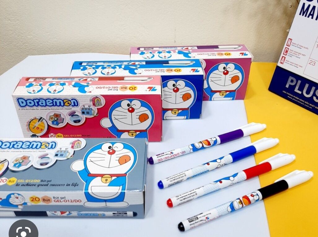 Bút gel Doraemon TL Gel-012/Do (Hộp 20 cây)