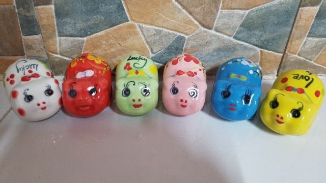 Lợn nơ sứ tiết kiệm size mini để bàn trang trí