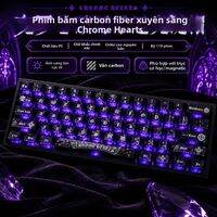 ATTACK SHARK | Nắp Phím PC Chất Liệu PC Với Kết Cấu Sợi Carbon Trong Suốt Dành Cho Công Tắc Từ Nguyên Bản