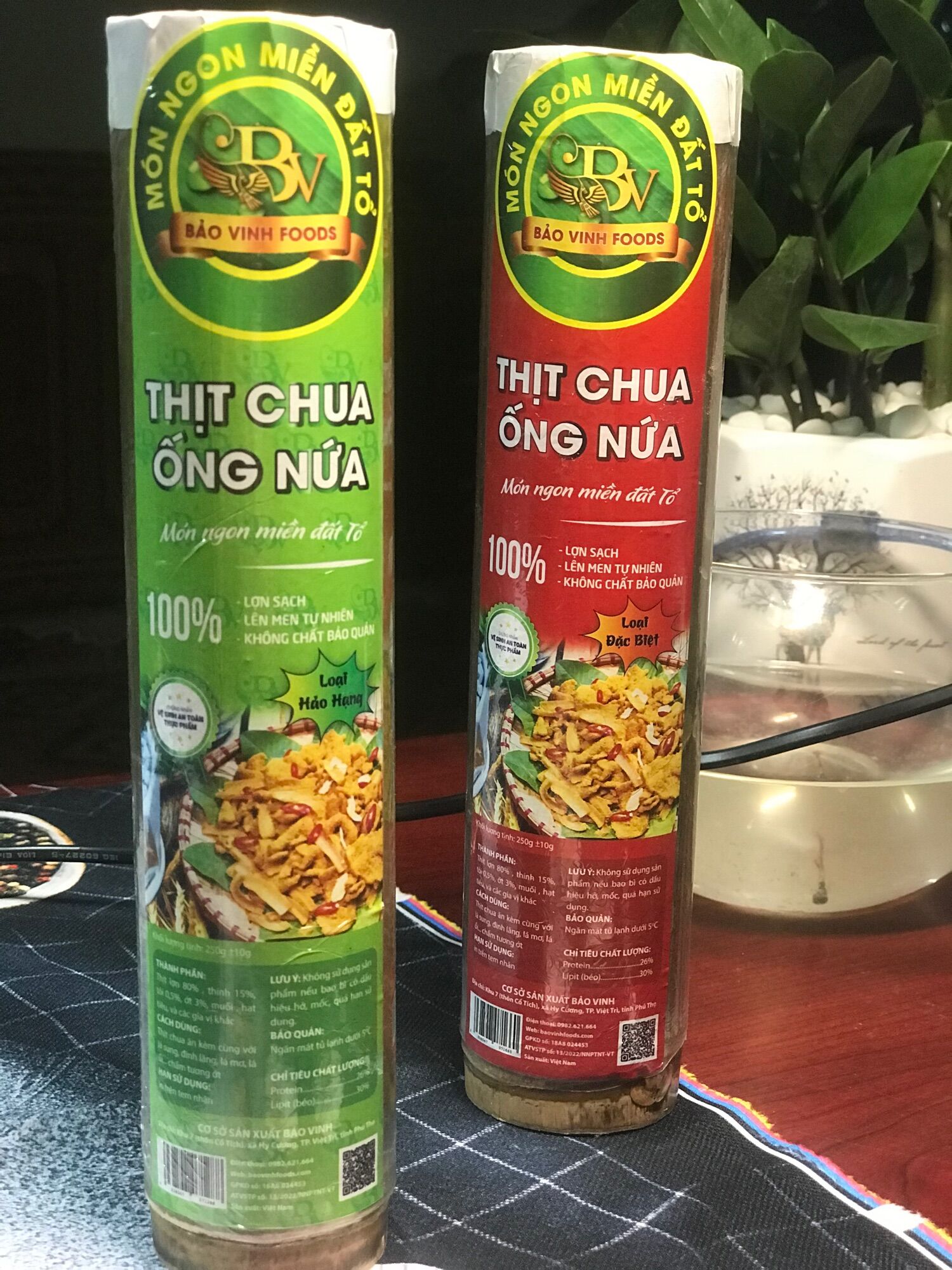 Thịt chua ống nứa Bảo Vinh Foods