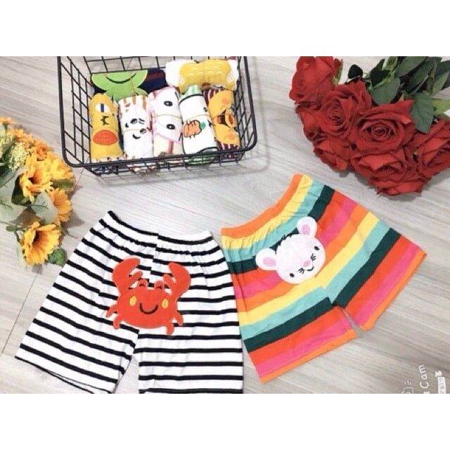 Combo 10 quần mông thú chất cotton cho bé trai bé gái