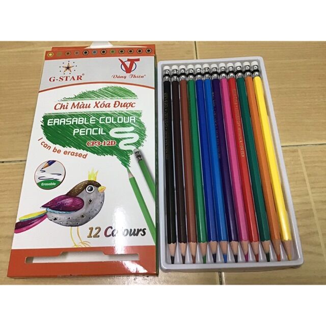 Chì màu xoá được 12 màu