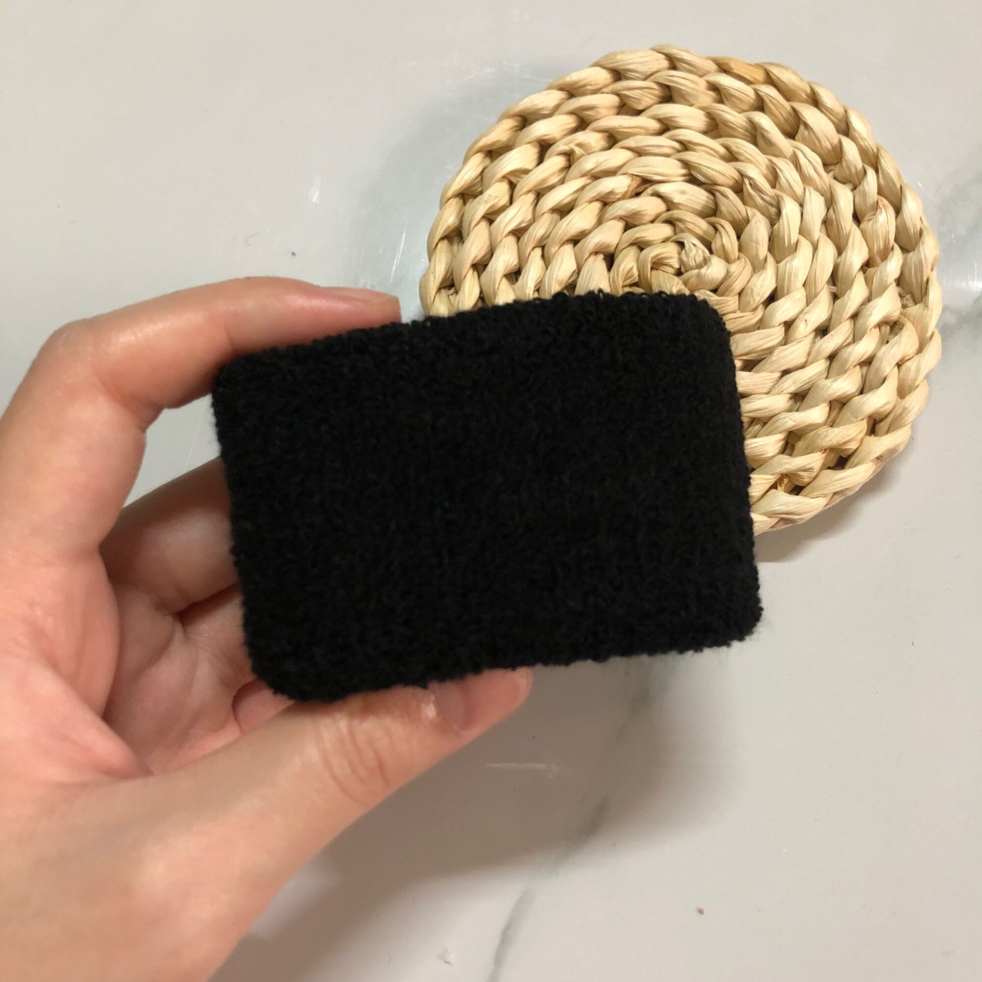 1 cặp dây cột tóc len bản to chất liệu dày dặn