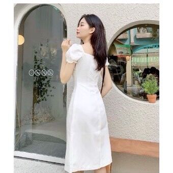 Đầm chữ A tay phồng dễ thương ✨✨✨💯💯💯