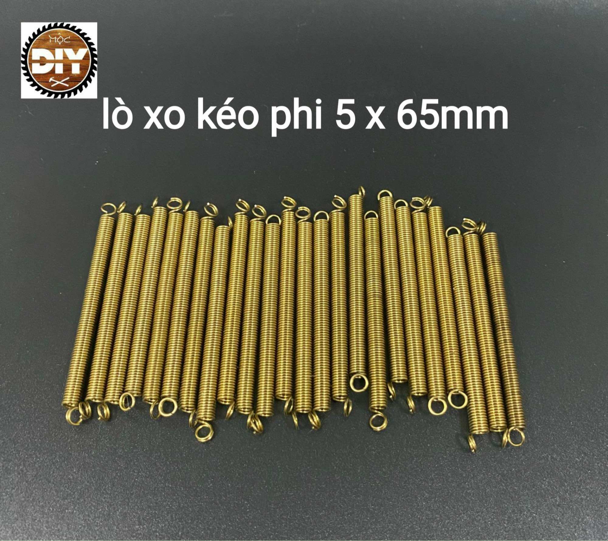 Lò xo kéo phi 5 dài 65mm sợi 0.8mm