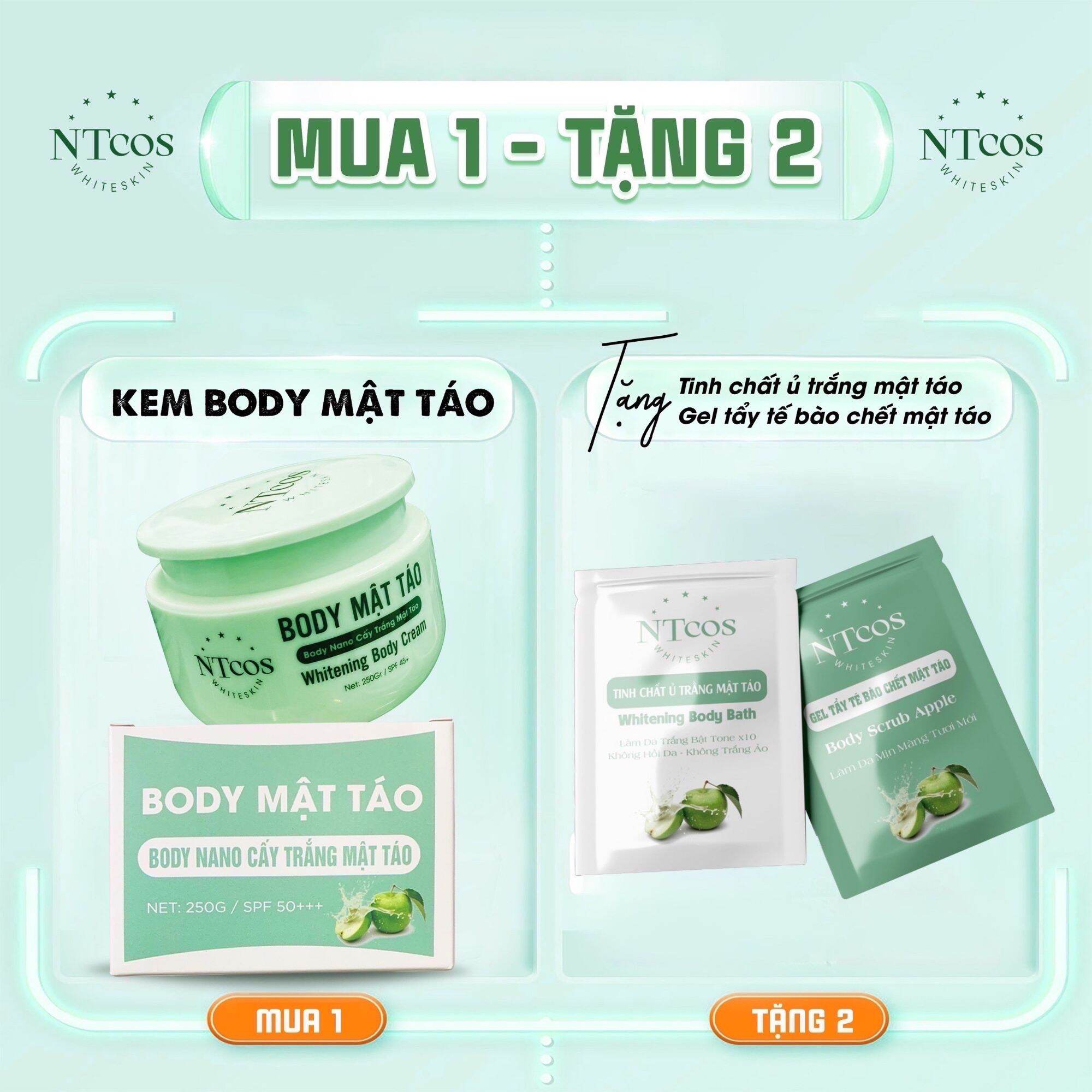 Kem body mật táo