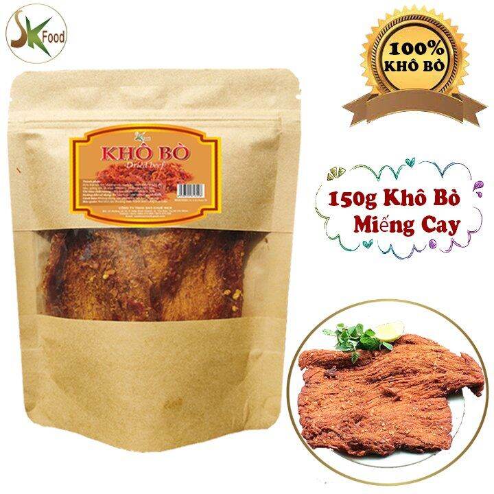 [HCM]Khô Bò Miếng Cay Loại 1 SKFOOD 150g