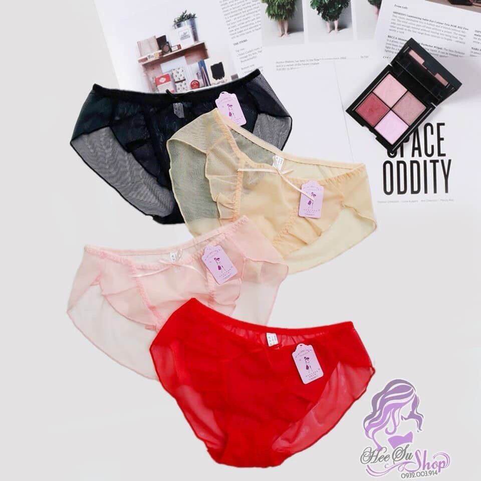 Quần lót ren công chúa- set 3 quần lót ren xuyên thấu chất đẹp