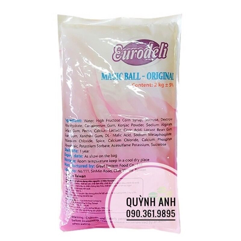 Hạt ngọc trai 3Q Eruodeli magic ball nguyên vị 2kg